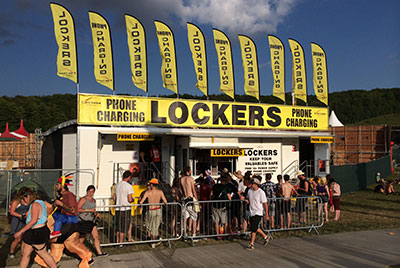 Event lockers and Mobile Cloakrooms